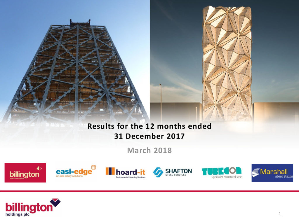 Investor Presentation – Full Year Results 2017