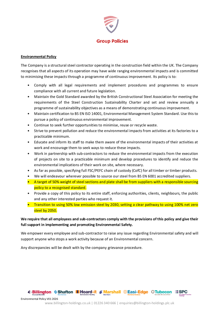 Group Environmental Policy