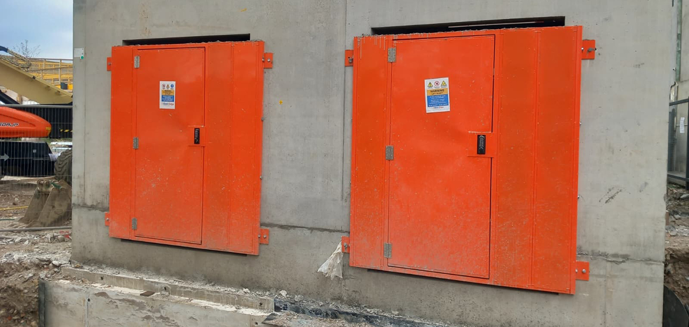 core safe lift shaft on site at StoreX